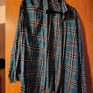 Plaid button down shirt